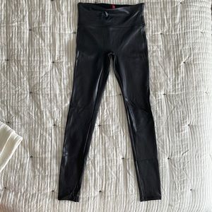 Spanx faux leather leggings. Worn once.